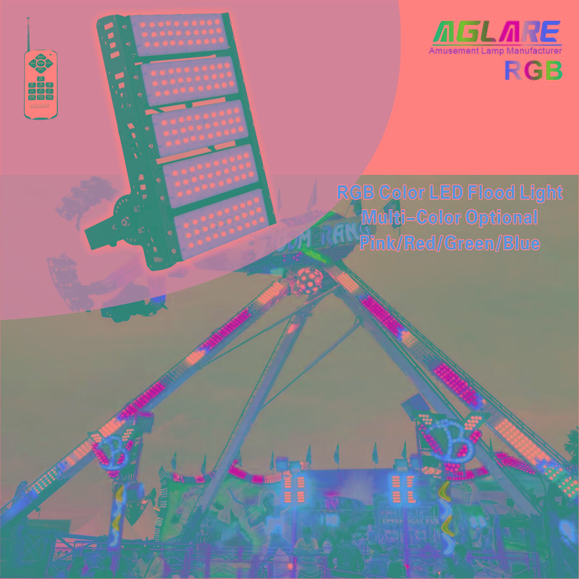 50W-500W IP65 DMX rgb led flood light outdoor